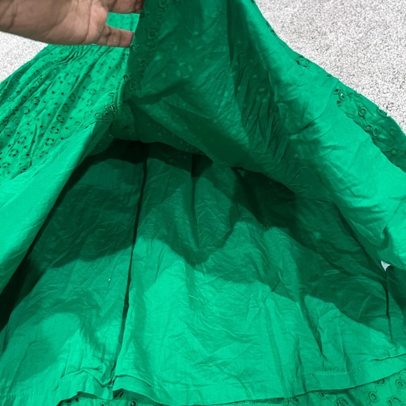 J Crew Eyelet Sleeveless 100% Cotton Lined Buttoned Shirt Dress Women’s Size 2 T - Picture 6 of 13